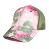 Pink Green Tie Dye Mesh Cap