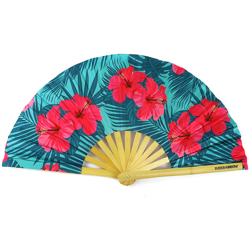 Happy Hibiscus Party Fan