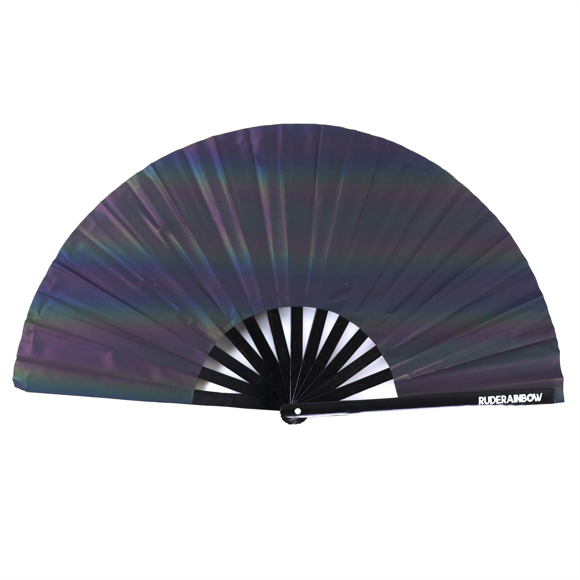 Holographic Rainbow UV Party Fan