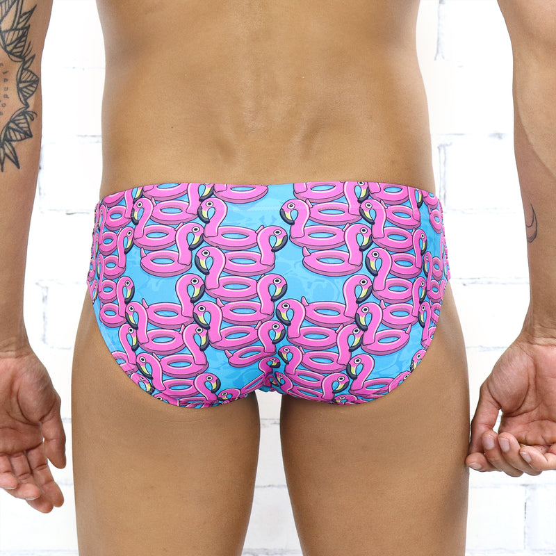 Inflatable Flamingos Swim Brief