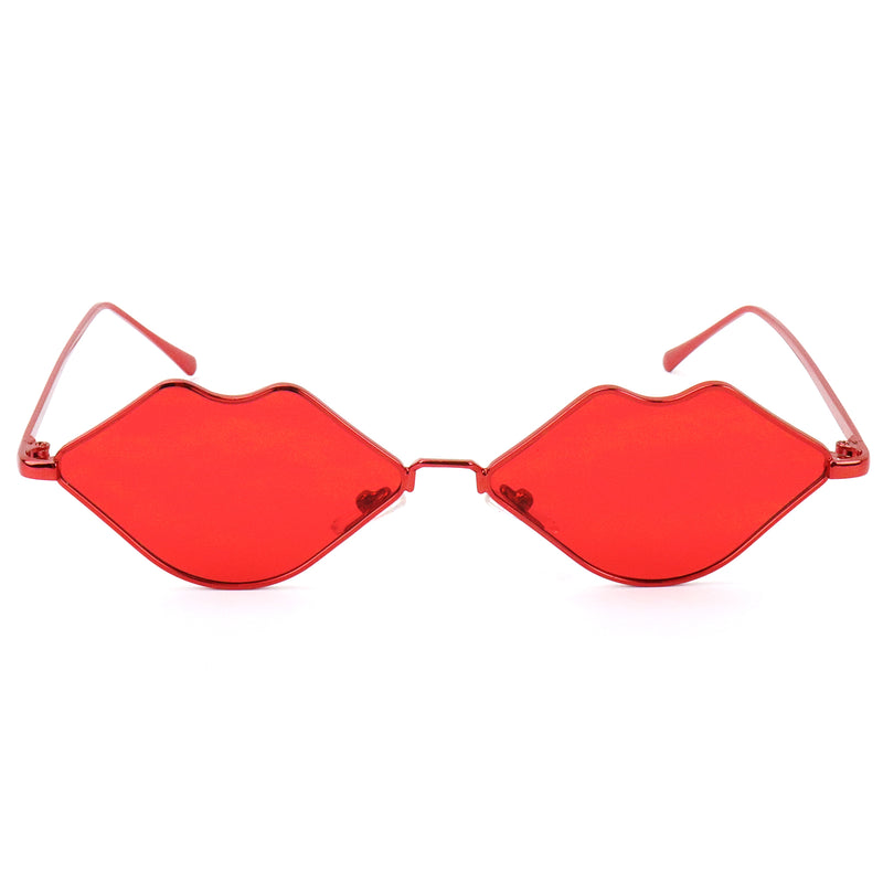 Lavish Lips Sunglasses - Red