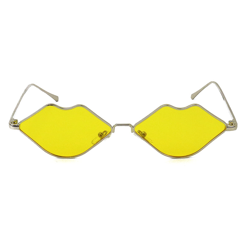 Lavish Lips Sunglasses - Yellow