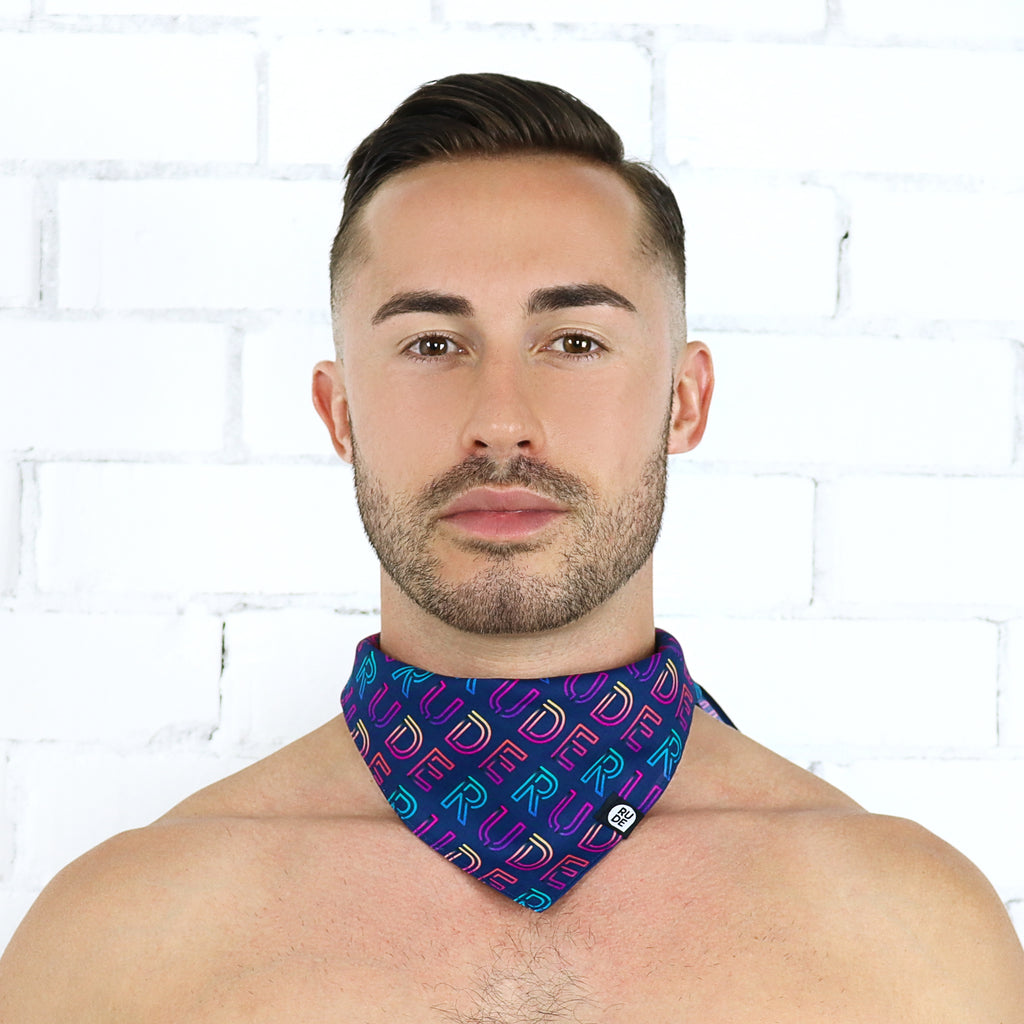 Rude Neon Bandana - Rude Rainbow Gay Party Summer
