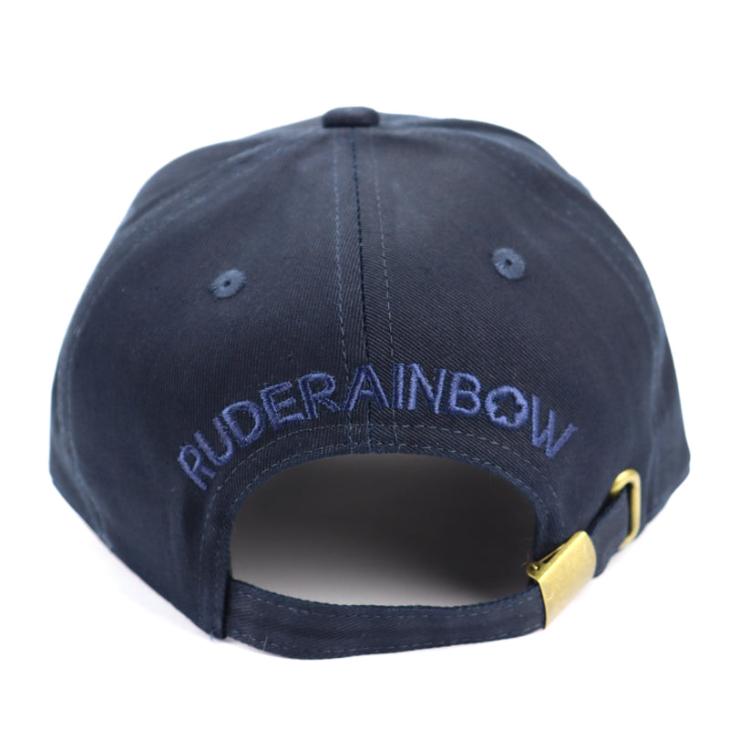 Navy Blue Pink Pig Cap - Rude Rainbow Gay Party Summer