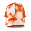 Orange Tie Dye Mesh Cap