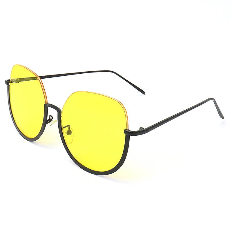 Oversized Realness Sunglasses - Yellow