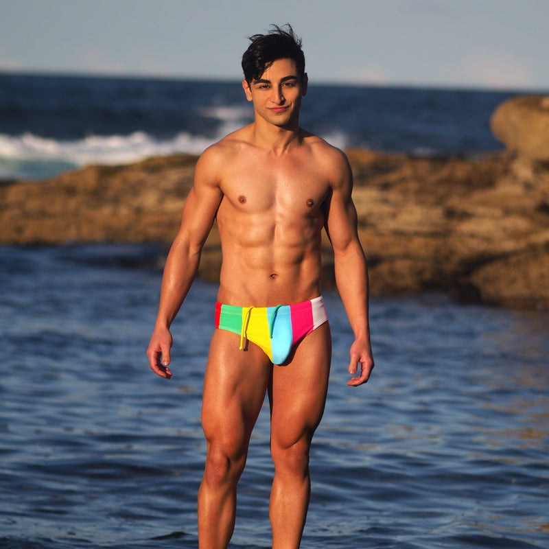 Candy Stripes Swim Brief