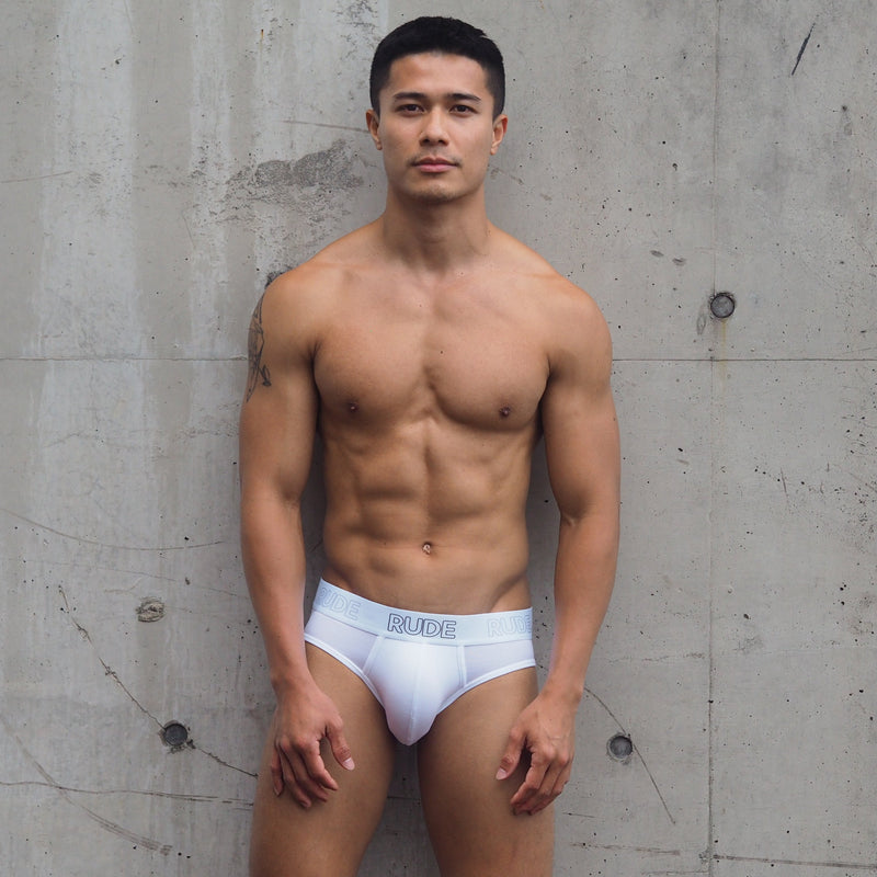 Rude Bamboo Brief - White