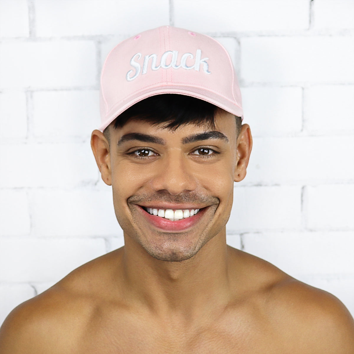 Pastel Pink Snack Cap - Rude Rainbow Gay Party Summer