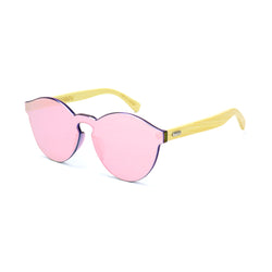 Pink Bamboo Reflective Sunglasses - Rude Rainbow Gay Party Summer