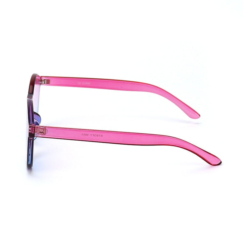 Pink and Blue two-tone Jelly Sunglasses - Rude Rainbow Gay Party Summer