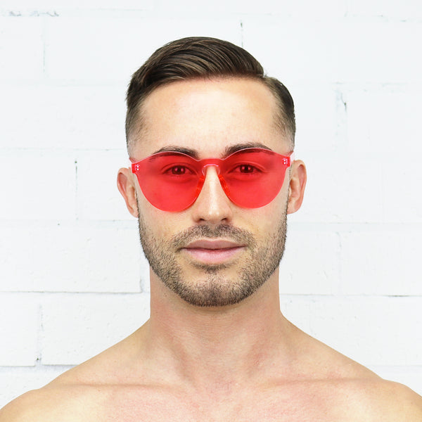 Pink Jelly Sunglasses - Rude Rainbow Gay Party Summer