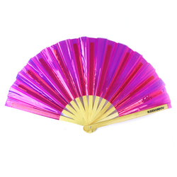 Pink PVC Party Fan - (Light)