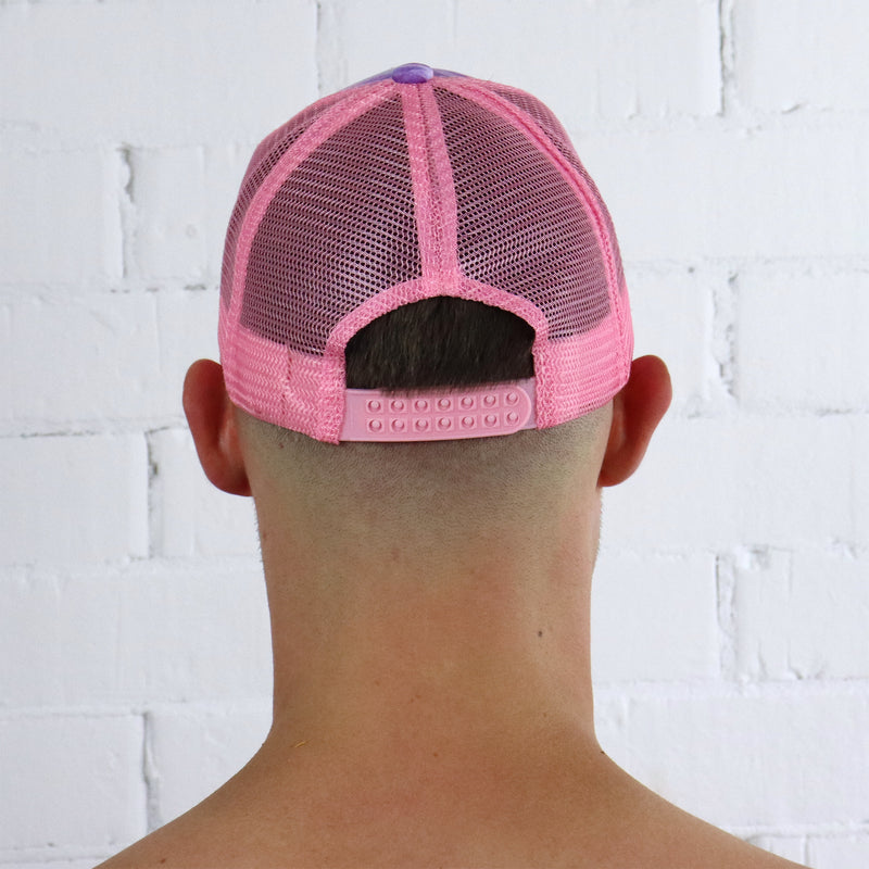 Pink Tie Dye Mesh Cap