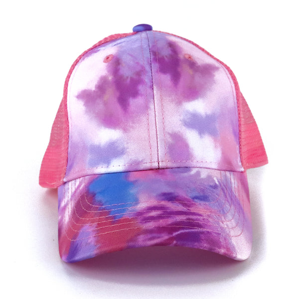 Pink Tie Dye Mesh Cap