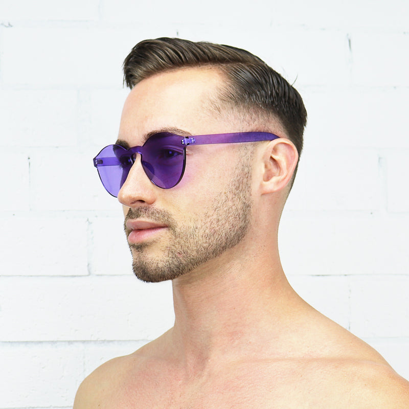 Purple Jelly Sunglasses - Rude Rainbow Gay Party Summer