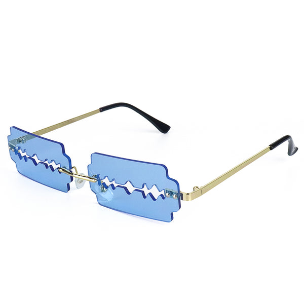 Razor Blades Sunglasses - Blue