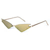 Retro Diva Sunglasses - Gold