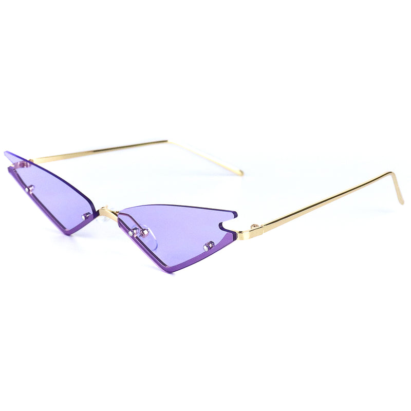 Retro Diva Sunglasses - Purple