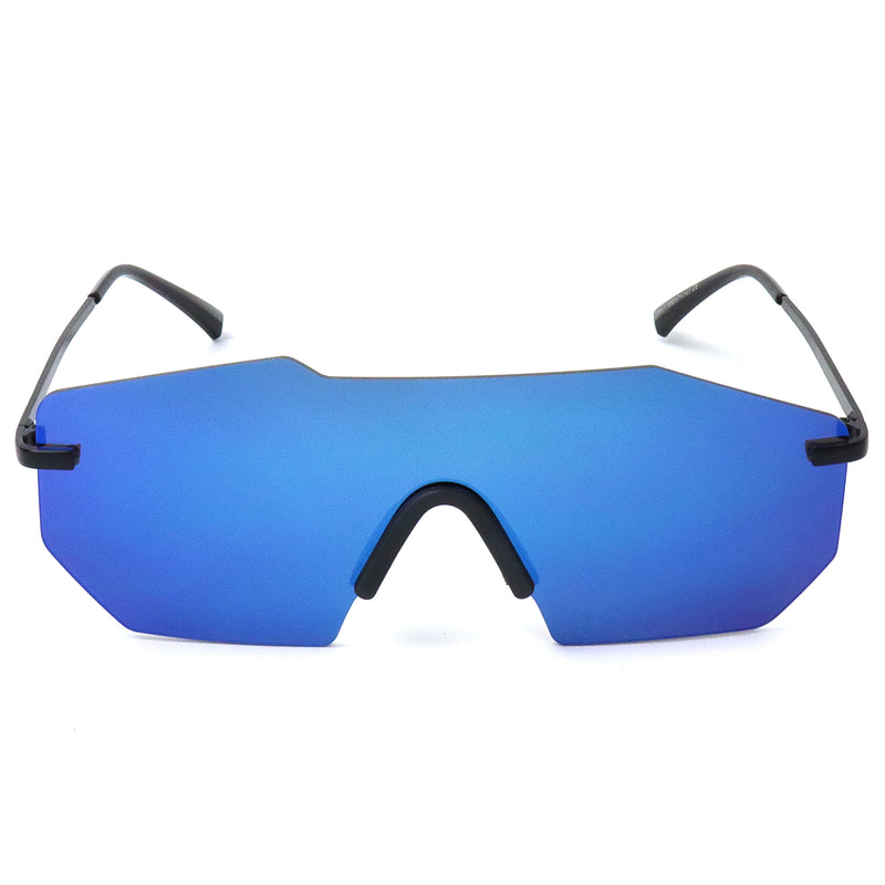 Rimless Raves Sunglasses - Blue