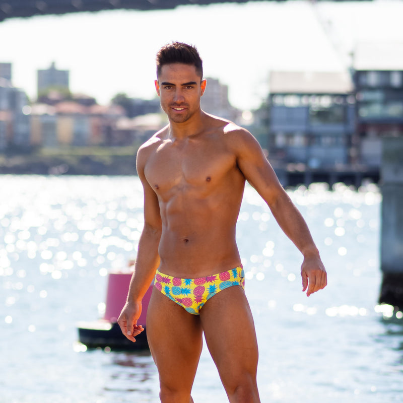 Pop Art Pineapple Swim Brief