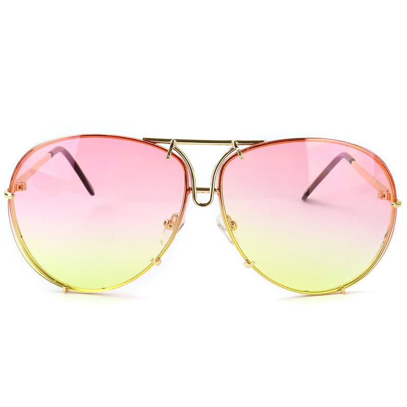 The Serpent Sunglasses - Pink/Yellow