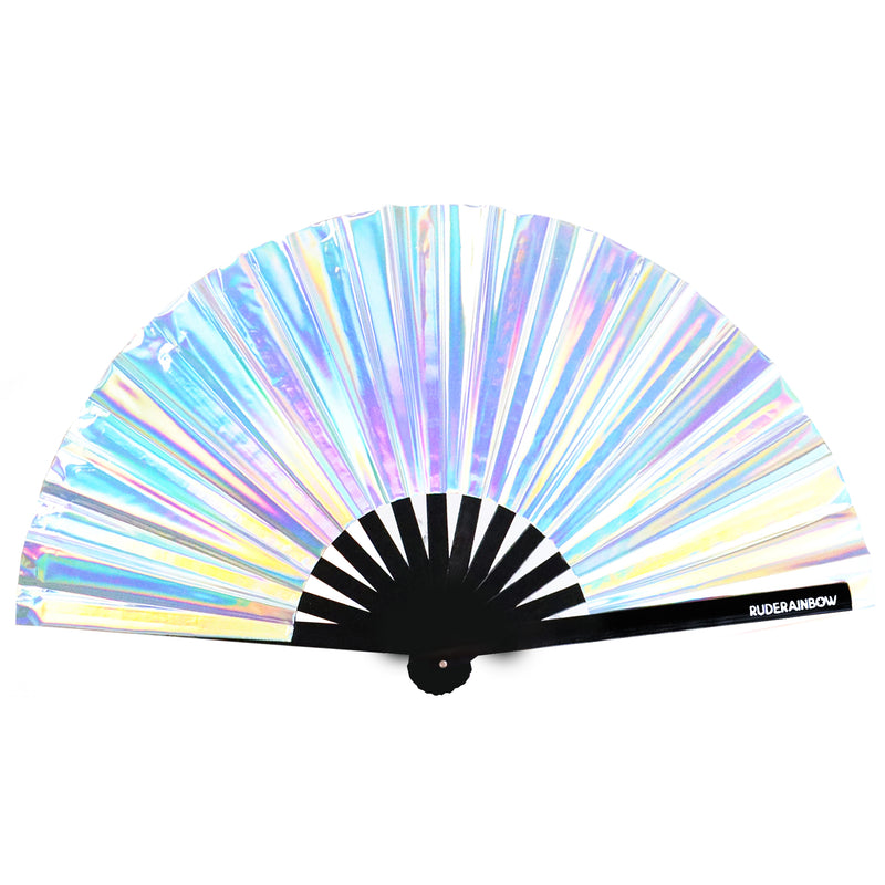 Silver PVC Party Fan