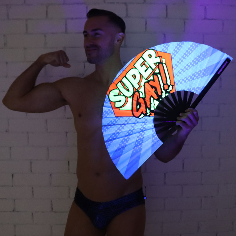 Super Gay UV Party Fan