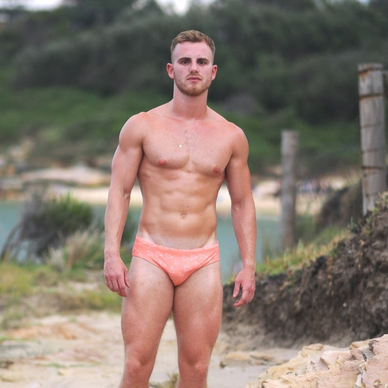 Triangle Peach Swim Brief