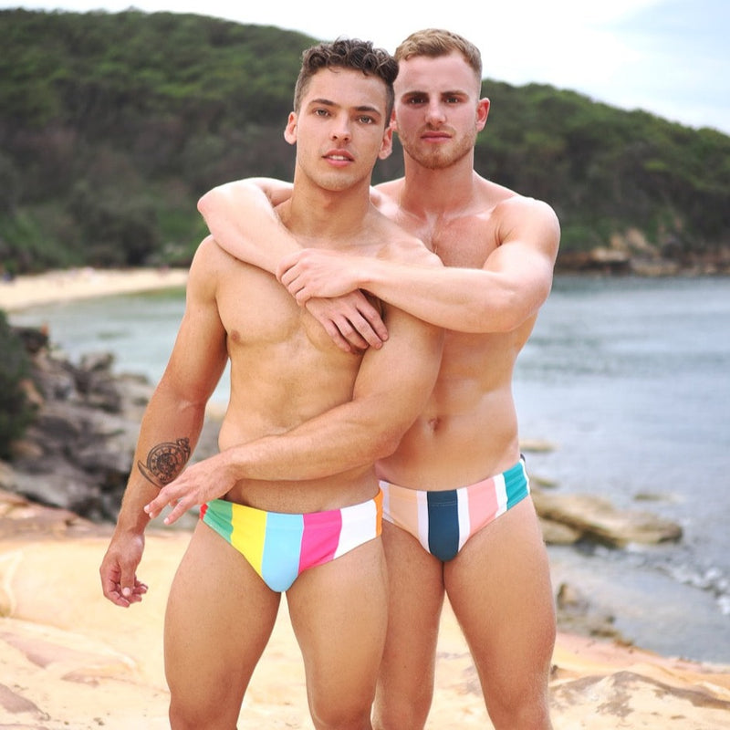 Candy Stripes Swim Brief