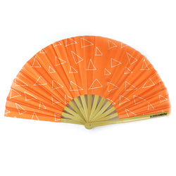 Triangle Peach UV Party Fan