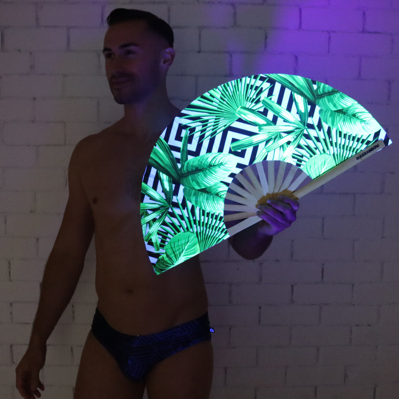 Tropical Hypno UV Party Fan