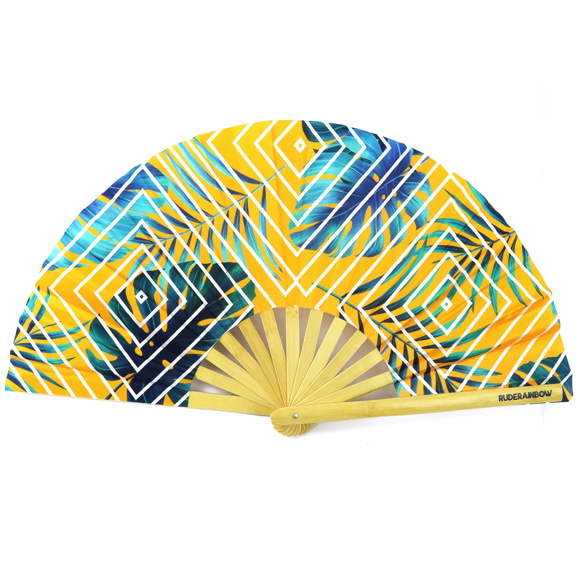 Tropical Sunset UV Party Fan