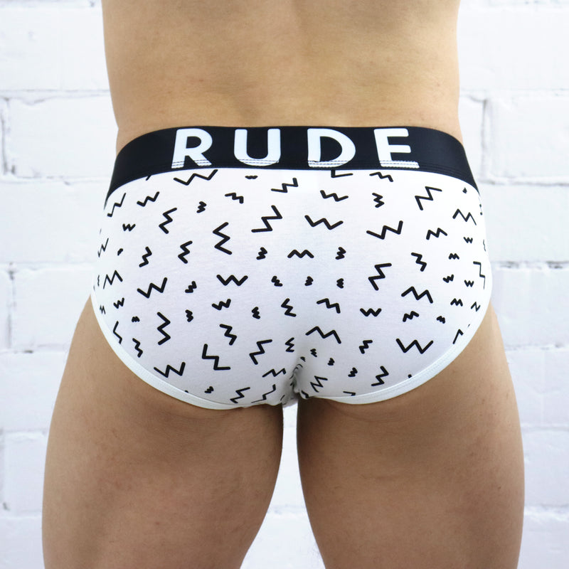 Rude Rogers Brief - White