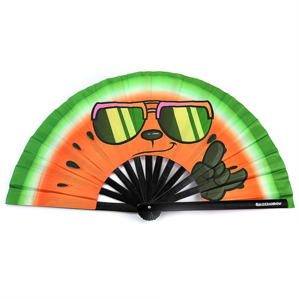 Cheeky Watermelon UV Party Fan - Rude Rainbow Gay Party Summer