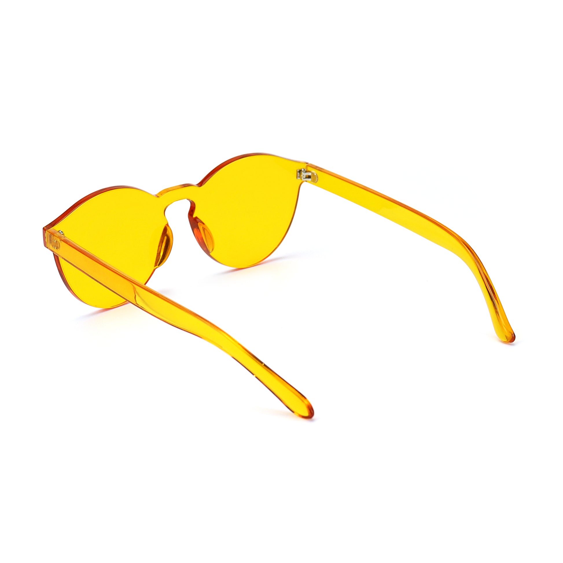 Yellow / Orange Jelly Sunglasses - Rude Rainbow Gay Party Summer